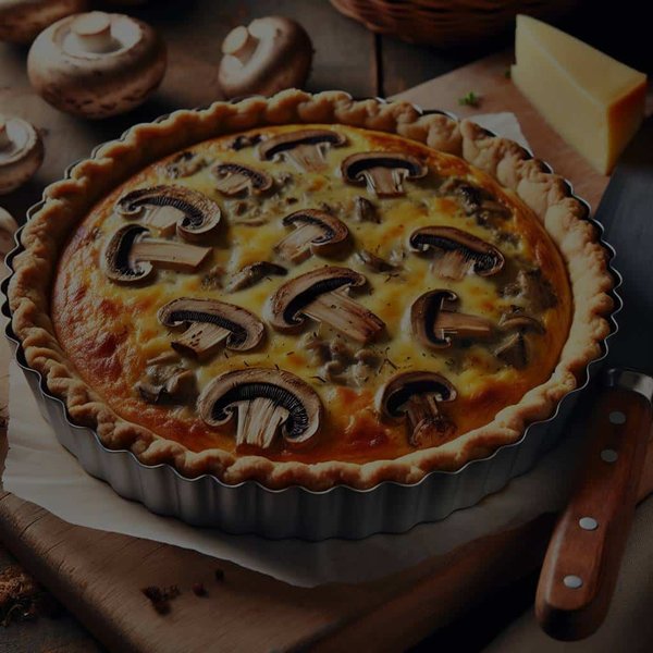 Can You Create a Gourmet Quiche with Wild Mushrooms and Gruyere Cheese?